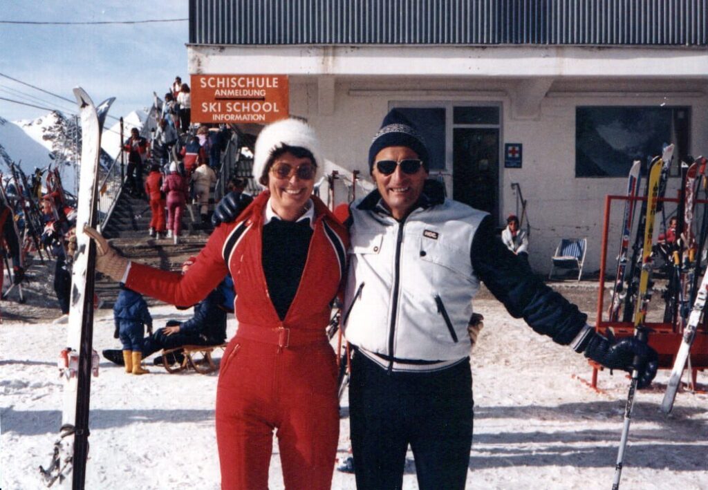 Heinrich Klier beim Skifahren am Stubaier Gletscher